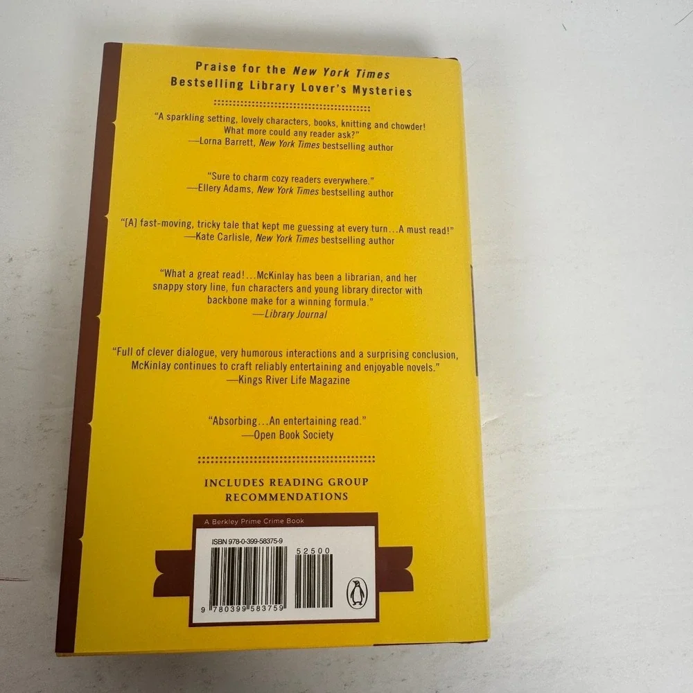 Jenn McKinlay Library Lover's Mystery 4 Hardcover Book Lot First Editions‎